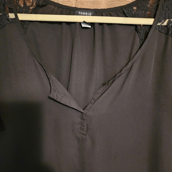 Torrid Black Lace Top - Picture 3 of 5